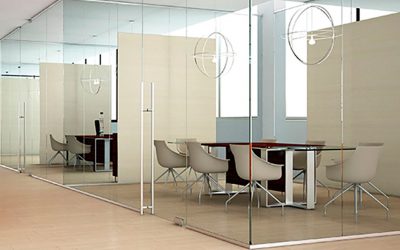 Puertas seguras para mamparas de oficina