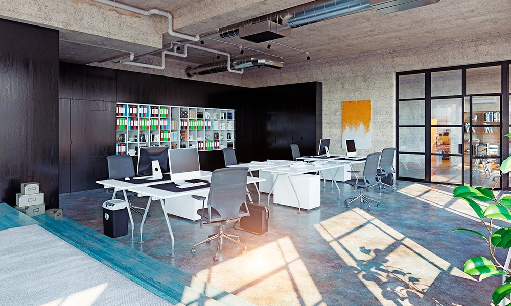 Interior de oficinas inteligentes