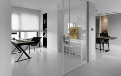 Puertas de cristal con perfil