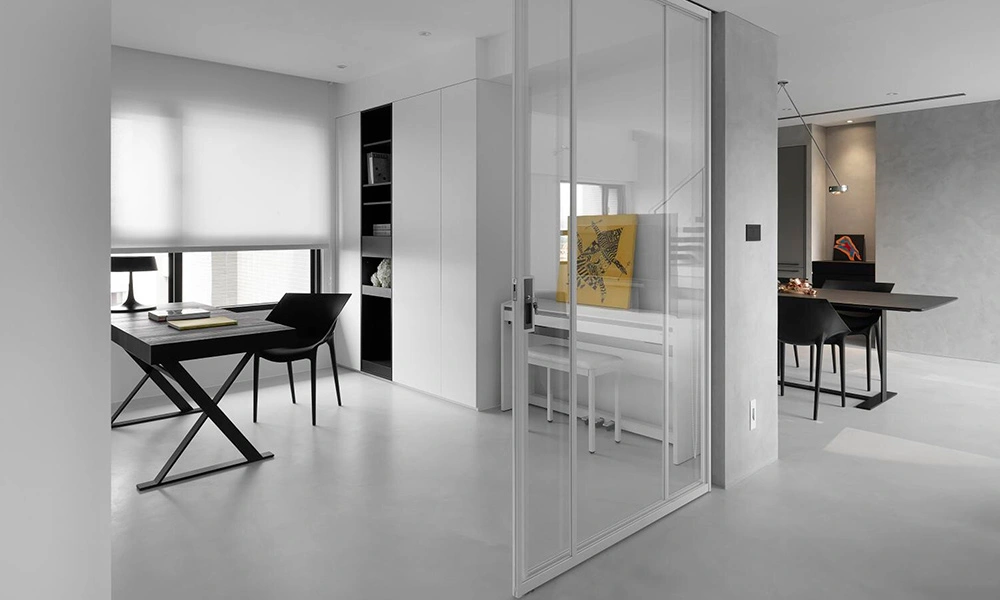 Puertas de cristal con perfil